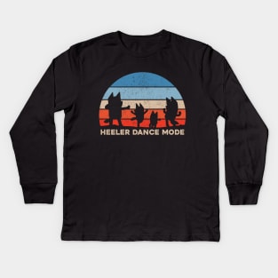 Heeler Dance Mode Kids Long Sleeve T-Shirt